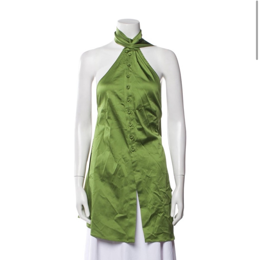 Cult Gaia backless tunic top 💚 NWOT